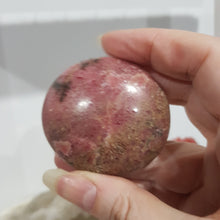 Load image into Gallery viewer, rhodonite palm stone

