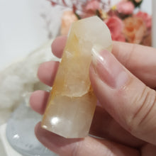 Load image into Gallery viewer, Golden Healer Crystal Point Tower Stone 60mm 3 CRACK

