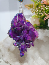 Load image into Gallery viewer, ENCHANTED AURA - Handcrafted Titanium Aura Quartz Crystal Energy Enhancer© / Hanger / Ornament / Suncatchers

EMPOWERMENT | PROTECTION | MAGICK

Gorgeous handcrafted Titanium Aura Quartz crystal beaded with Rainbow Hematite and Hematite. Wire wrapped in silver

Genuine Crystals. no plastic or glass. Ensuring energy flow throughout the enhancer.
