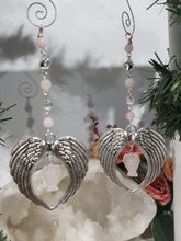 Load image into Gallery viewer, Memorial-Angel-Wings-Rose-Quartz-Crystal-Energy-Enhancer-Ornament-Suncatcher-Hanger-Moonlight-Crystals-Australia
