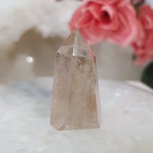 Load image into Gallery viewer, golden rutile in quartz point
