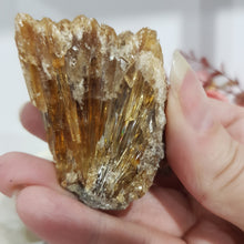 Load image into Gallery viewer, Amber Calcite Specimen Stone on stand 50mm 1 GORGEOUS
