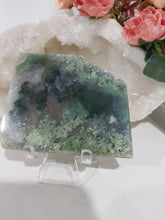 Load image into Gallery viewer, Moss-Agate-Slab-on-Stand-Crystal-Stone-Moonlight-Crystals-Australia
