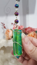 Load image into Gallery viewer, Light-Saber-Energy-Force-Titanium-Aura-crystal-energy-enhancer-amethyst-stone-suncatcher-ornament-hanger
