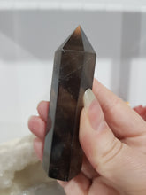 Load image into Gallery viewer, Smokey Quartz Crystal Point Tower Stone 90mm 13 - SCRATCHES
