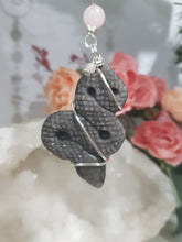 Load image into Gallery viewer, Serpent-of-Transformation-Energy-Black-Obsidian-Snake-Stone-Crystal-Energy-Enhancer-Hanger-ornament-suncatcher
