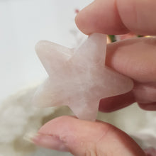 Load image into Gallery viewer, Star crystal Rose Quartz stone carving 38mm 5

