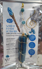 Load image into Gallery viewer, WAND OF PSYCHIC ACTIVATION - Handcrafted Apatite Tower Point Stone Gold Crystal Energy Enhancer© | Hanger | Ornament | Suncatcher

VISION | WISDOM | INTUITION

Gorgeous Apatite Point beaded with Apatite &amp; Quartz.  Wire wrapped in gold
