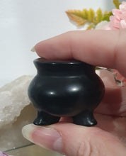 Load image into Gallery viewer, Witches Cauldron Black Obsidian Crystal Carving Stone.

Protection and Balance

Beautiful polished Black Obsidian Witches Cauldron Crystal Carving Stone.  Inspires Protection and Balance
