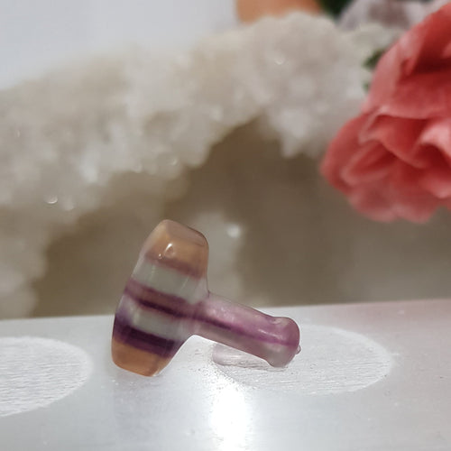 thor hammer fluorite crystal carving