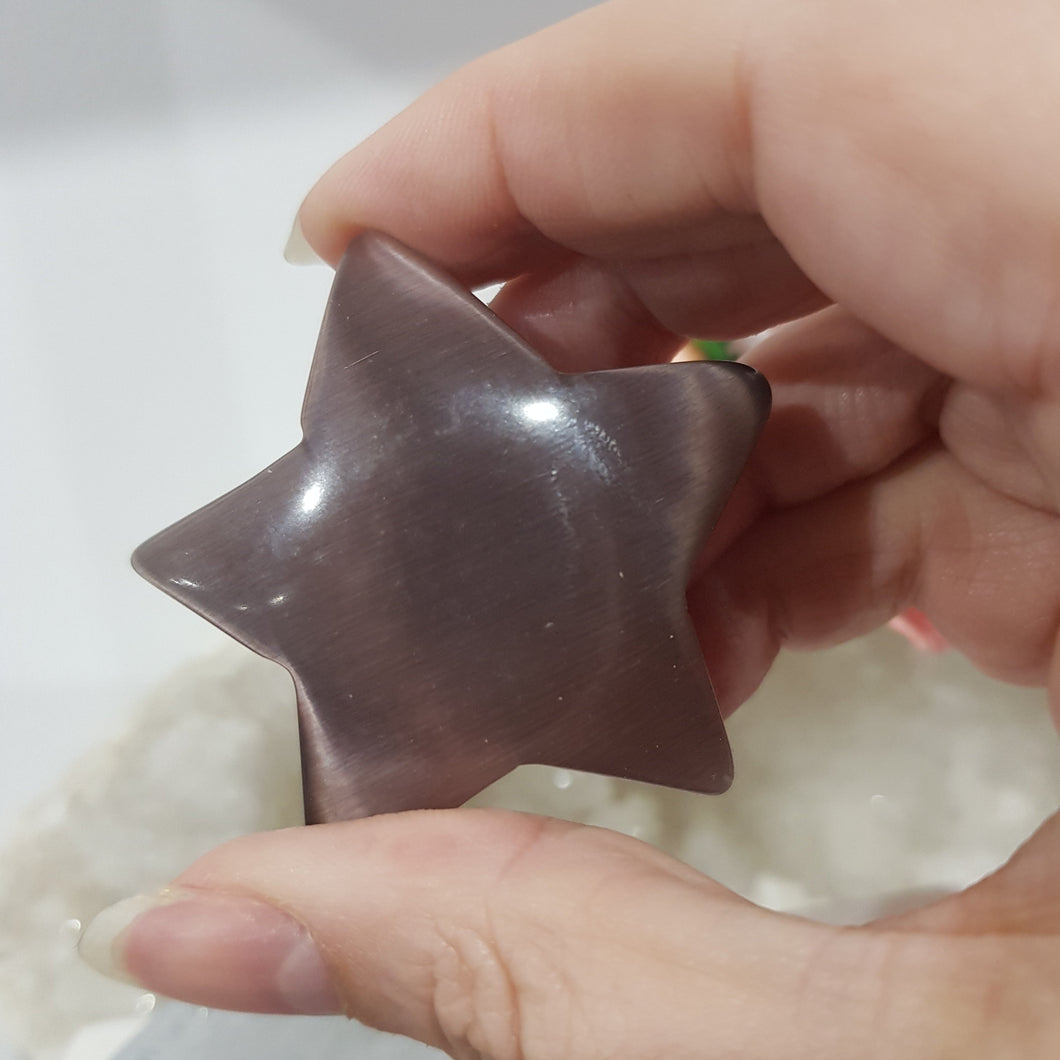 Star Cat Eye Crystal Carving Stone 50mm 1 gorgeous