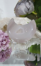 Load image into Gallery viewer, Moon Agate Crystal Carving Stone on stand 50mm | Inspires Light, Growth &amp; Friendship
