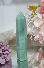 Load image into Gallery viewer, Amazonite Crystal Point Tower Stone. 

INSPIRES HOPE

Lovely Amazonite crystal point tower. 


