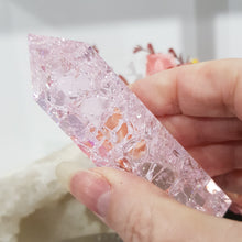 Load image into Gallery viewer, PINK-CRACKLE-QUARTZ-CRYSTAL=TOWER
