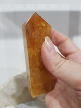 Load image into Gallery viewer, Golden Healer Crystal Point Tower Stone 100mm small scratch
