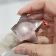 Load image into Gallery viewer, Star Cat Eye Crystal Carving Stone 50mm 1 gorgeous
