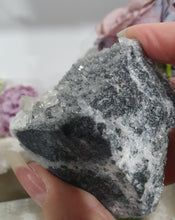 Load image into Gallery viewer, gorgeous Apophyllite crystal cluster. gorgeous crystals on this piece. photos do not do this any justice. 
