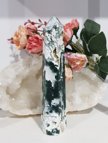 Moss-Agate-Tower-Stone-Moonlight-Crystals-Australia