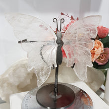 Load image into Gallery viewer, Butterfly Wings on Stand Quartz Crystal carving gemstone stone 130mm 1
