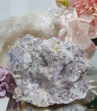 Load image into Gallery viewer, Lepidolite Raw Specimen Crystal Stone .

STONE OF TRANSITION

Beautiful Lepidolite raw crystal specimen stone.  this is stunning. crystals embedded in stone so so lovely.     
