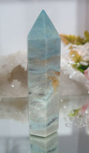 Load image into Gallery viewer, Trolleite Crystal Point Tower Stone.  

INSPIRES MANIFESTATION AND SPIRITUAL GUIDANCE

Lovely Trolleite point tower.  
