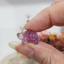 Load image into Gallery viewer, turtle fluorite crystal carving

