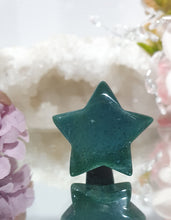 Load image into Gallery viewer, Star Car Clip Moss Agate Stone Crystal Carving Stone

Inspires Joy and Grounding

Lovely Star Moss Agate Crystal Car Clip.  Decorative Clip for Car Vent. 
