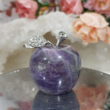 Load image into Gallery viewer, Apple-crystal-carving-Amethyst-Apple-crystal-carvings-australia-Moonlight-Crystals-Australia
