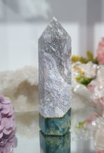 Load image into Gallery viewer, Ocean Jasper Crystal Point Tower Stone.  

INSPIRES ADAPTION, OVERCOMES CHALLENGES AND BRINGS JOY

Lovely Ocean jasper crystal point tower. 


