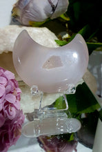 Load image into Gallery viewer, Moon Agate Crystal Carving Stone on stand 50mm | Inspires Light, Growth &amp; Friendship
