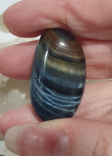 Load image into Gallery viewer, Blue Tigers Eye Crystal Tumble Stone 30mm | Inspires Courage AMAZING SHINE 1
