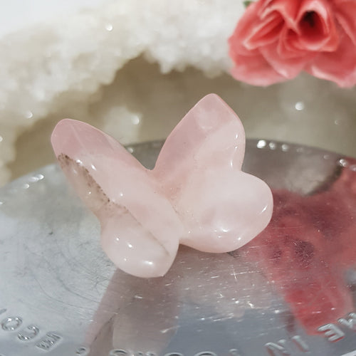 rose quartz butterfly