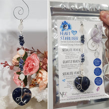 Load image into Gallery viewer, Heart-Stabiliser-Sodalite-Crystal-Energy-Enhancer-Hanger-Ornament-Sun-Catcher-Moonlight-Crystals-Australia-Home-of-the-fully-constructed-Crystal-Energy-Enhancer-Sun-Catchers-Australia-Quality-Crystals-at-Affordable-Prices
