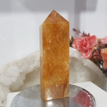 Load image into Gallery viewer, Golden Healer Crystal Point Tower Stone 100mm small scratch
