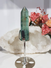 Load image into Gallery viewer, Fluorite-point-tower-on-stand-moonlight-crystals-australia
