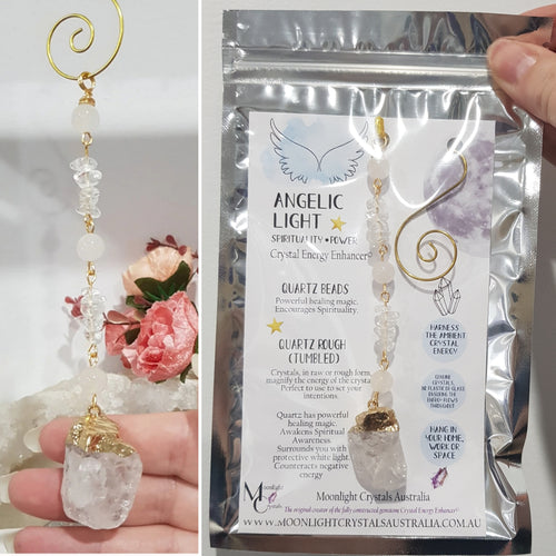 Angelic-Light-Crystal-energy-enhancer-Quartz-hanger-ornament-sun catcher-moonlight-Crystals-Australia