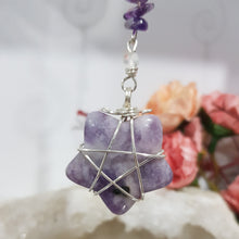 Load image into Gallery viewer, star-of-transition-crystal-energy-enhancer-ornament-hanger-ornament-sun catcher
