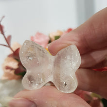 Load image into Gallery viewer, butterfly quartz crystal carving

