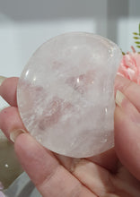 Load image into Gallery viewer, Quartz Moon Bowl Crystal Carving Stone  

Inspires Magick, Purity &amp; Spirituality

Stunning Quartz Crystal Moon Bowl Carving.  Love little quartz bowl. 

*Ring not included
