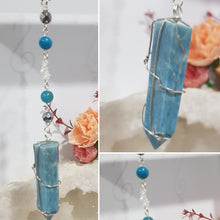 Load image into Gallery viewer, Wand-of-Psychic-Activation-Crystal-Energy-Enhancer-Apatite-Tower-Stone-Hanger-Ornament-Suncatcher-Moonlight-Crystals-Australia
