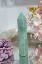 Load image into Gallery viewer, Amazonite Crystal Point Tower Stone. 

INSPIRES HOPE

Lovely Amazonite crystal point tower. 


