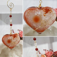 Load image into Gallery viewer, Heart-of-Seduction-carnelian-crystal-energy-enhancer-hanger-suncatcher-hanger
