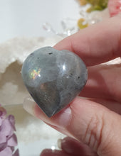 Load image into Gallery viewer, Heart Car Clip Labradorite Crystal Carving Stone

Inspires Inner Strength and Spiritual Growth

Lovely Heart labradorite Crystal Car Clip.  Decorative Clip for Car Vent. 
