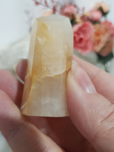 Load image into Gallery viewer, Golden Healer Crystal Point Tower Stone 60mm 3 CRACK
