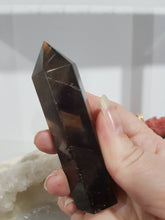 Load image into Gallery viewer, Smokey Quartz Crystal Point Tower Stone 90mm 13 - SCRATCHES
