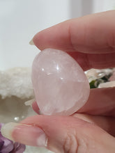 Load image into Gallery viewer, Rose Quartz Crystal Tumble Stone.

Inspires Unconditional Love

Gorgeous Rose Quartz Crystal Tumble Stone. 
