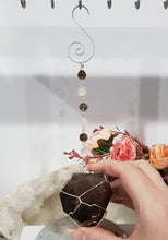 Load image into Gallery viewer, Smokey Quartz freeform wired Energy Enhancer Suncatcher
