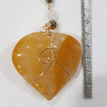 Load image into Gallery viewer, Golden Healer crystal Heart gold Energy Enhancer Sun Catcher suncatcher hanger 1
