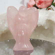 Load image into Gallery viewer, Angel crystal carving Rose Quartz stone 50mm 1
