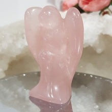 Load image into Gallery viewer, Angel crystal carving Rose Quartz stone 50mm 1
